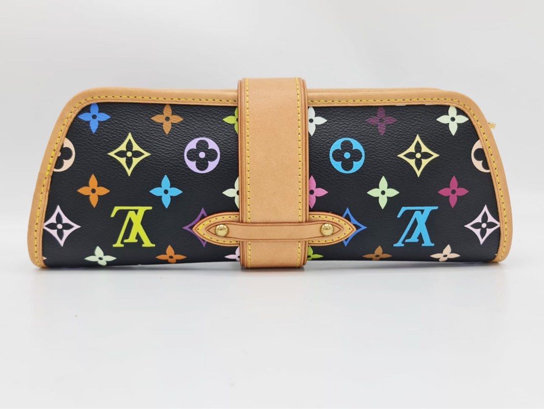 L.V Monogram Multicolore Black Shirley Clutch Luxury Bags