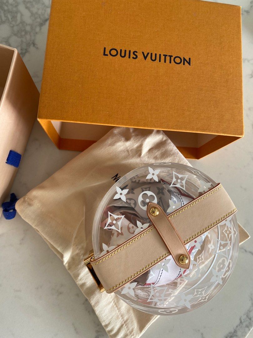 Louis Vuitton, Other, Louis Vuitton Monogram Plexiglass Scott Box With  Silk Monogram Bow