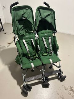 Maclaren twin triumph stroller (green)