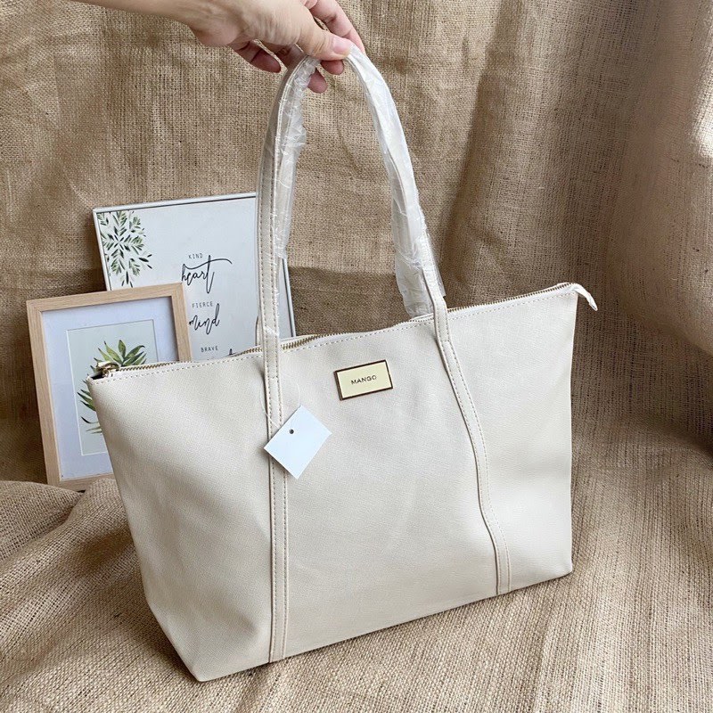 Mango Off White Tote Bag Shoulder Bag Brand New with Tag