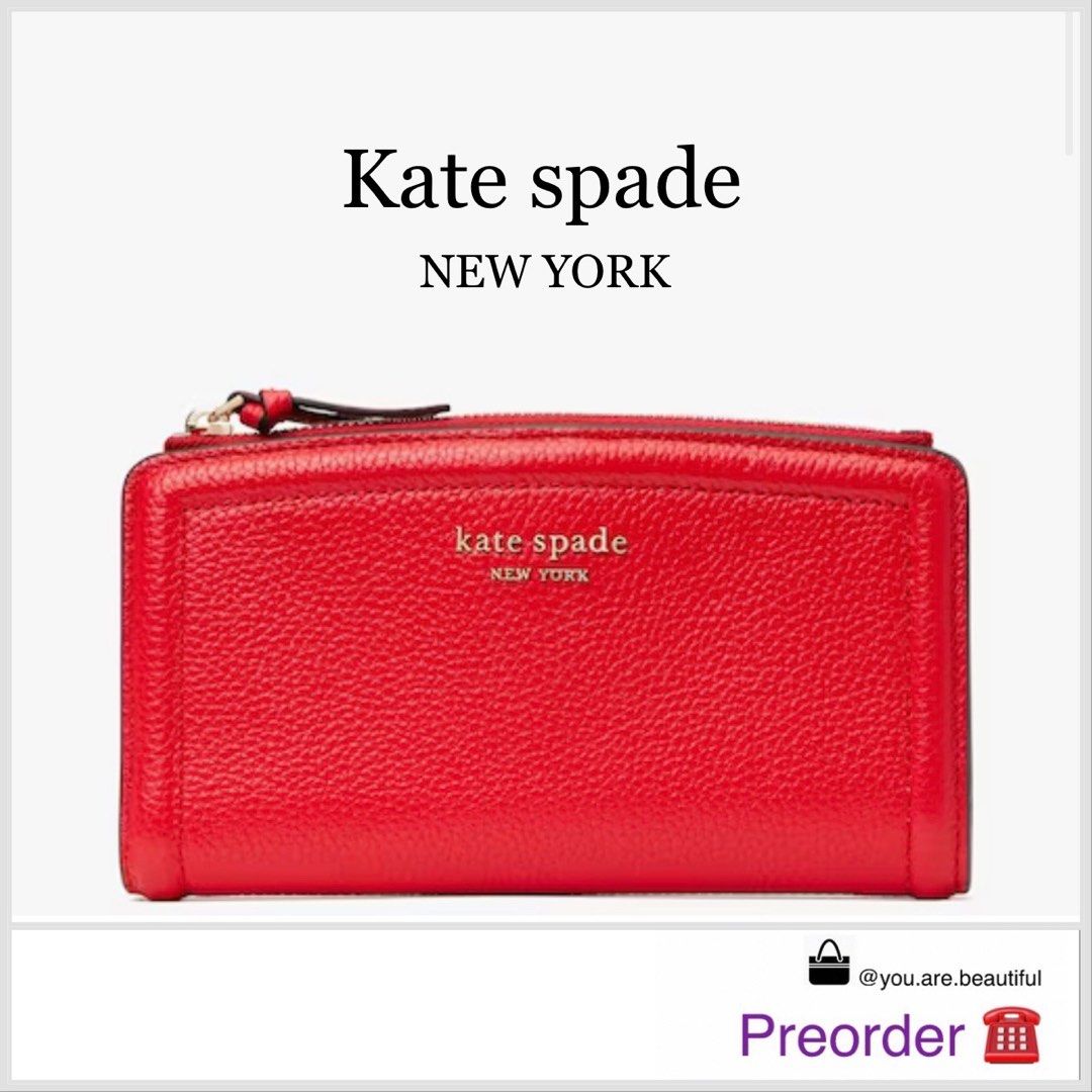 Markdown Kate Spade Knott Zip Slim Wallet, Women's Fashion, Bags & Wallets,  Wallets & Card Holders on Carousell