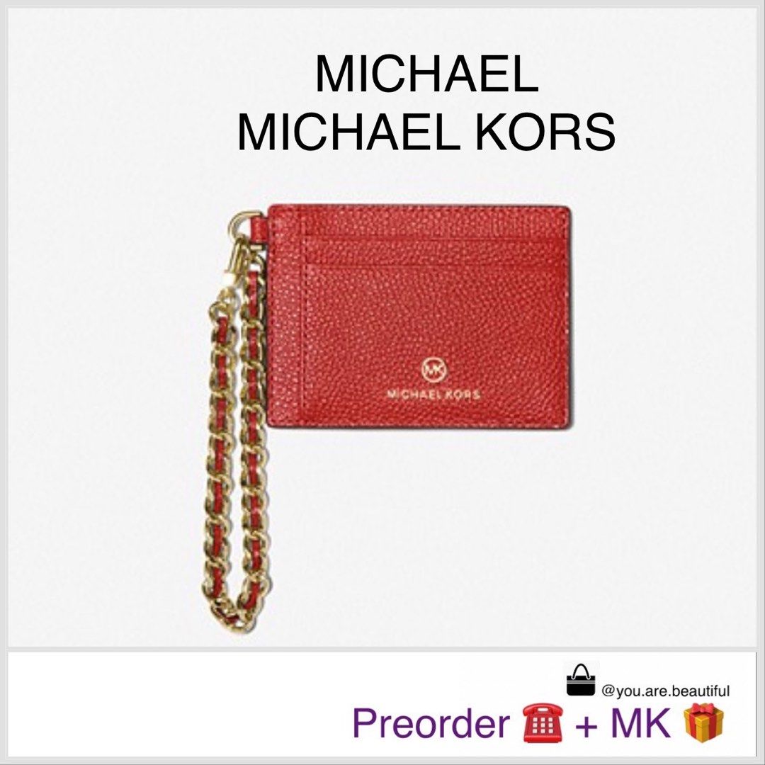 Markdown Michael Kors Small Card Case in crimson, Women's Fashion, Bags &  Wallets, Wallets & Card Holders on Carousell