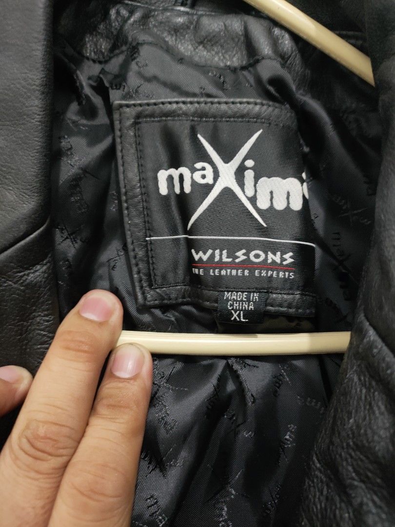 Maxima leather clearance jacket