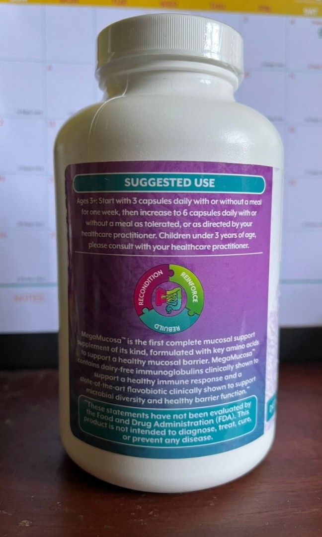 Mega Mucosa Suppliment, Health & Nutrition, Health Supplements ...