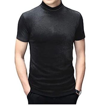 White short sleeve turtleneck shirt new arrivals