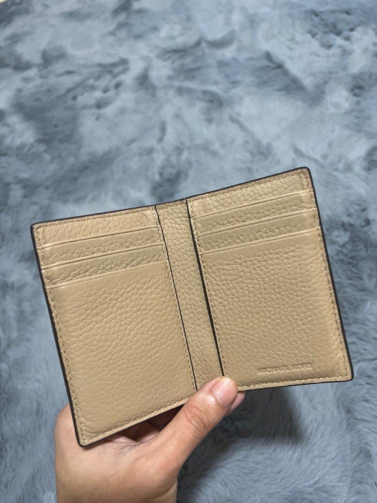 Michael Kors Men Hudson Pebbled Leather Card Case Women s Fashion