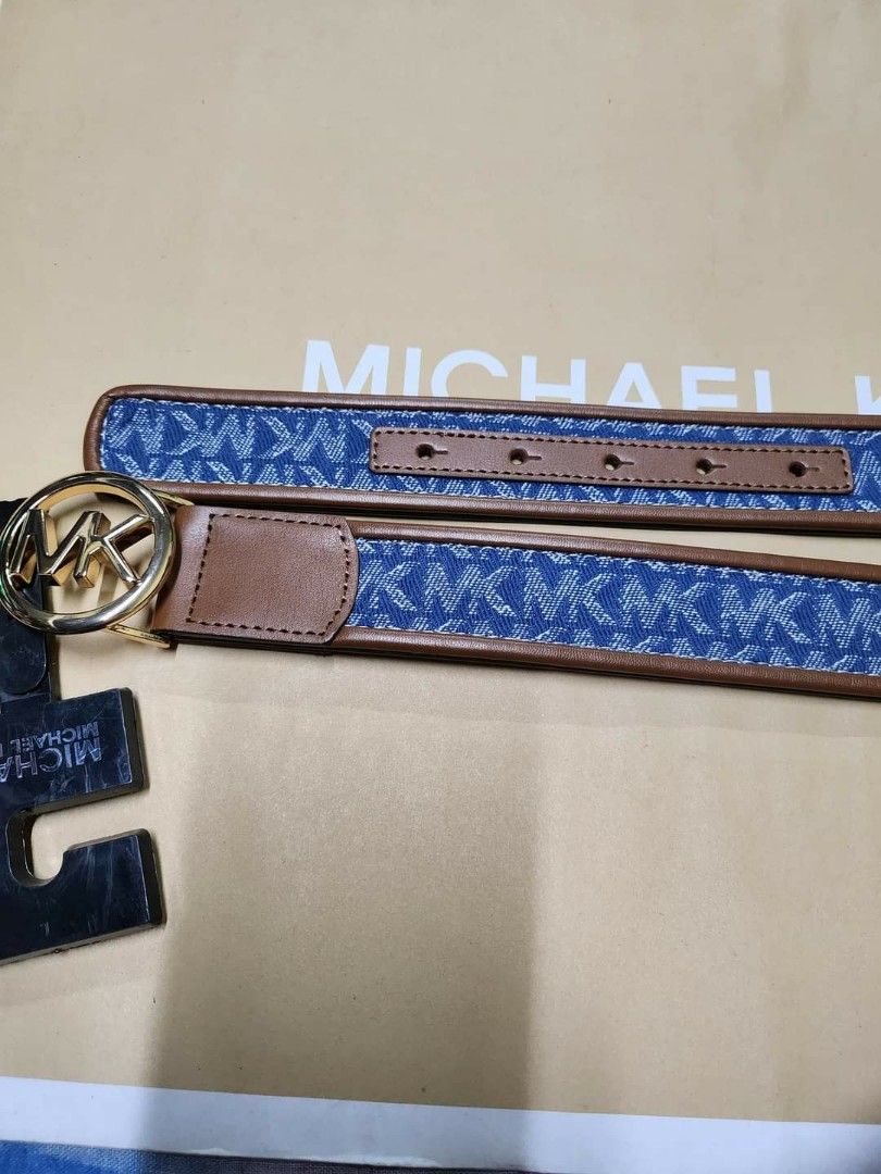 Michael kors denim belt discount