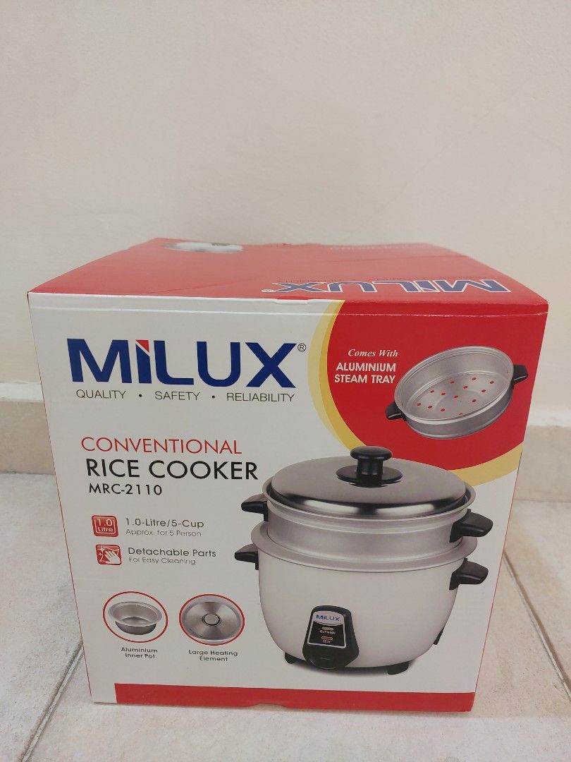 Milux conventional rice cooker (100 original), TV & Home Appliances