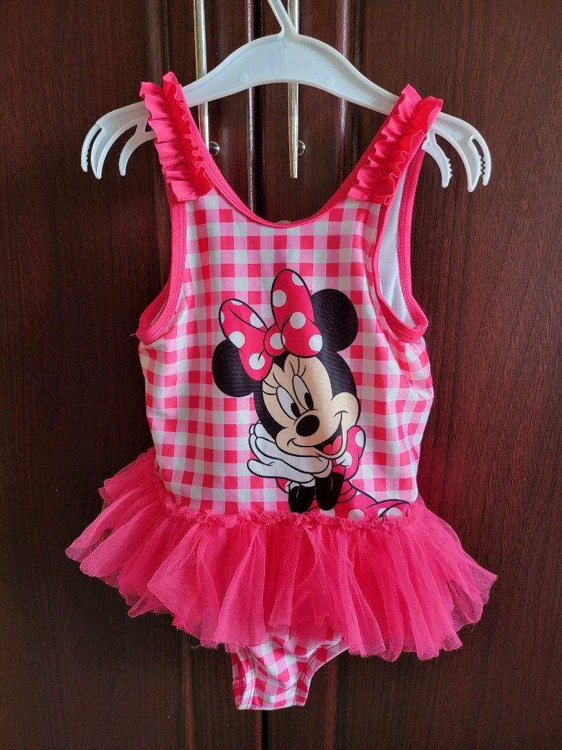 Minnie Mouse bathing suit, Babies & Kids, Babies & Kids Fashion on