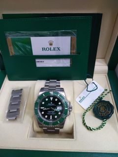MINT 2020 Rolex Submariner Date Hulk 116610 LV Steel Green Ceramic 40m