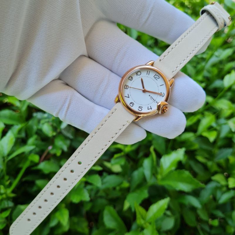 White leather strap ladies watch online