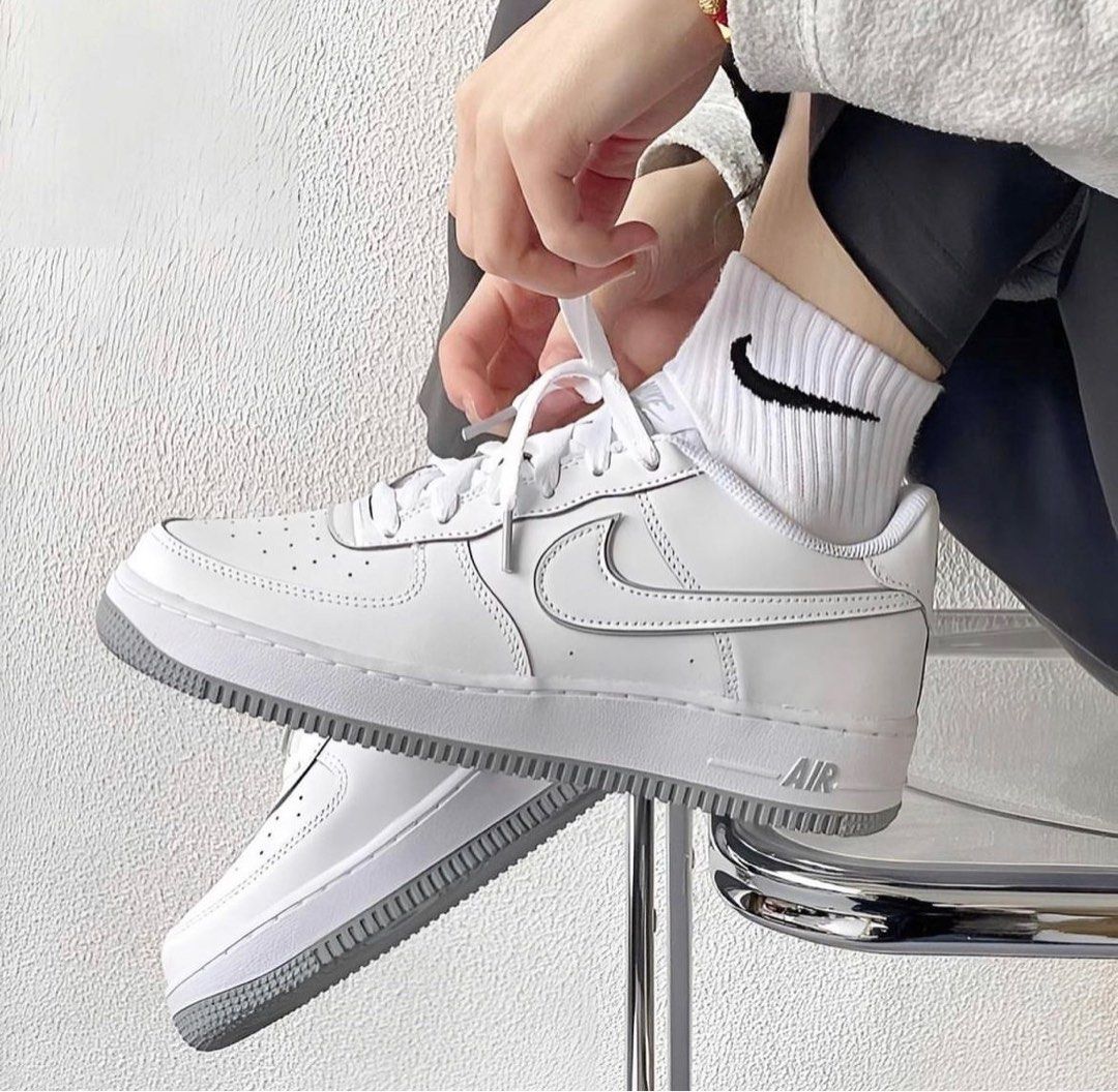 Nike air force clearance 1 grey white
