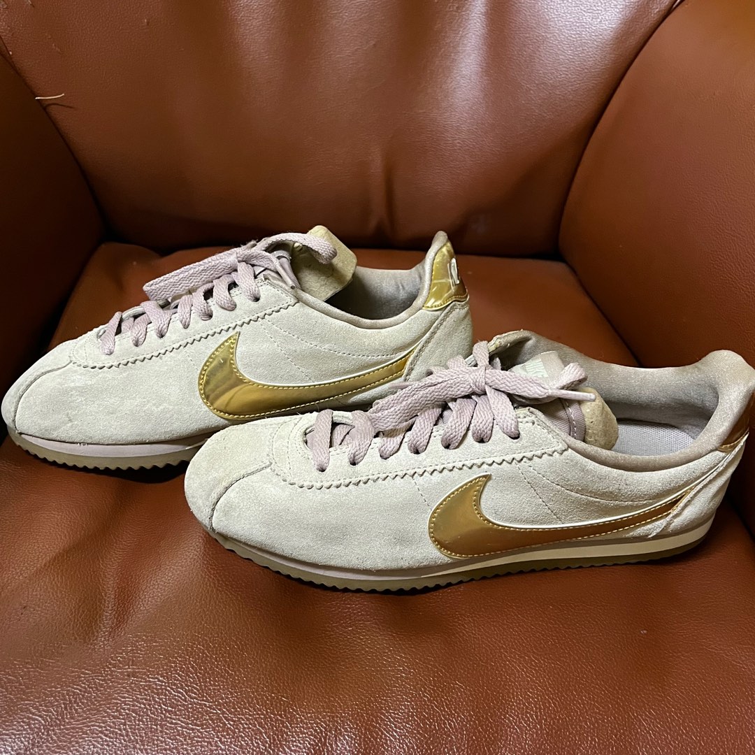 cortez shoes gold