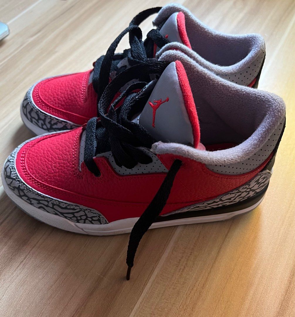 Nike Jordan 3 Retro Cement Red Kids Babies Kids Babies