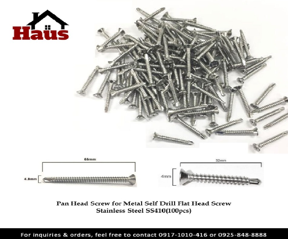 Pan Head Screw for Metal /Self Drill Flat Head Screw Stainless Steel