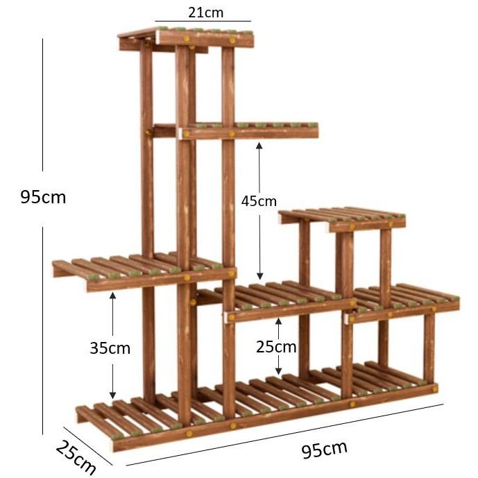Plant Rack Plant Stand Wooden Plant Self Flower Rack For Indoor Outdoor ...