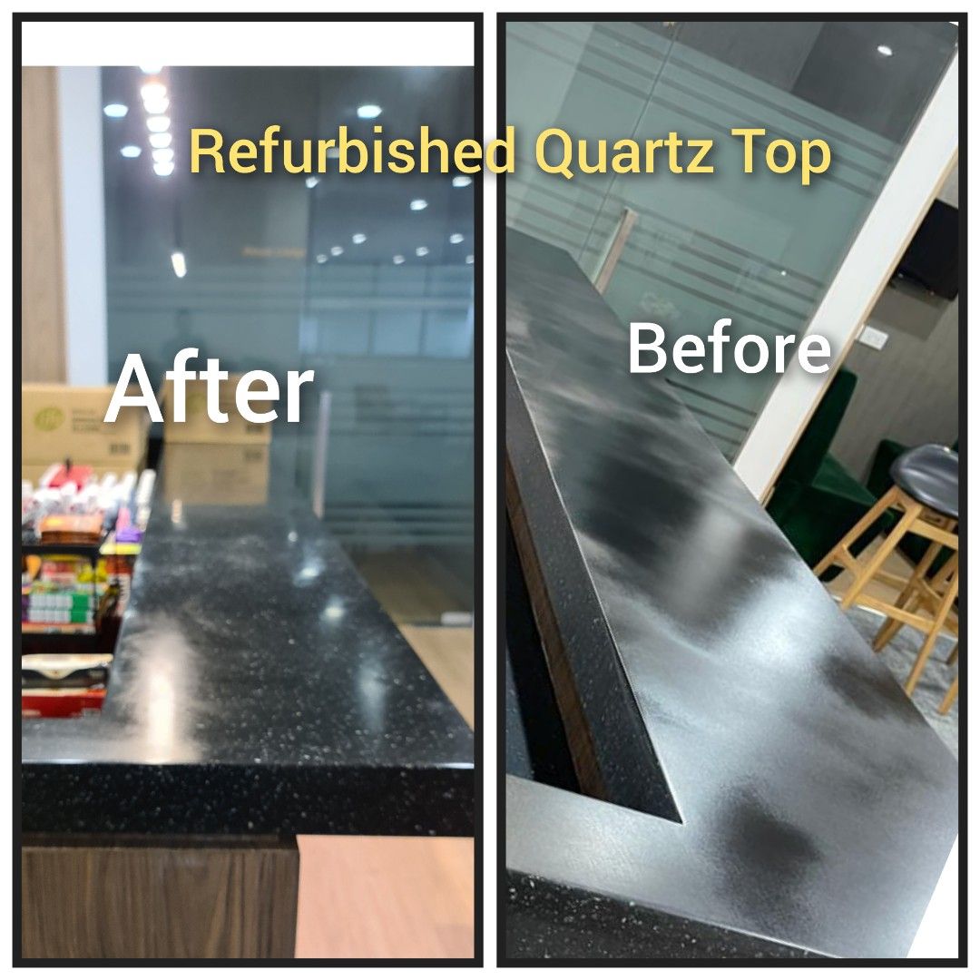 Solid surface Quartz Silstone Countertops polishing Repair installation