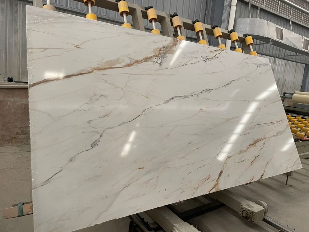 Quartz Stone Slab Kitchen Countertops Code Calacatta Gold, Furniture