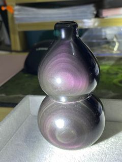 Rainbow Obsidian Hulu Crystal Deco
