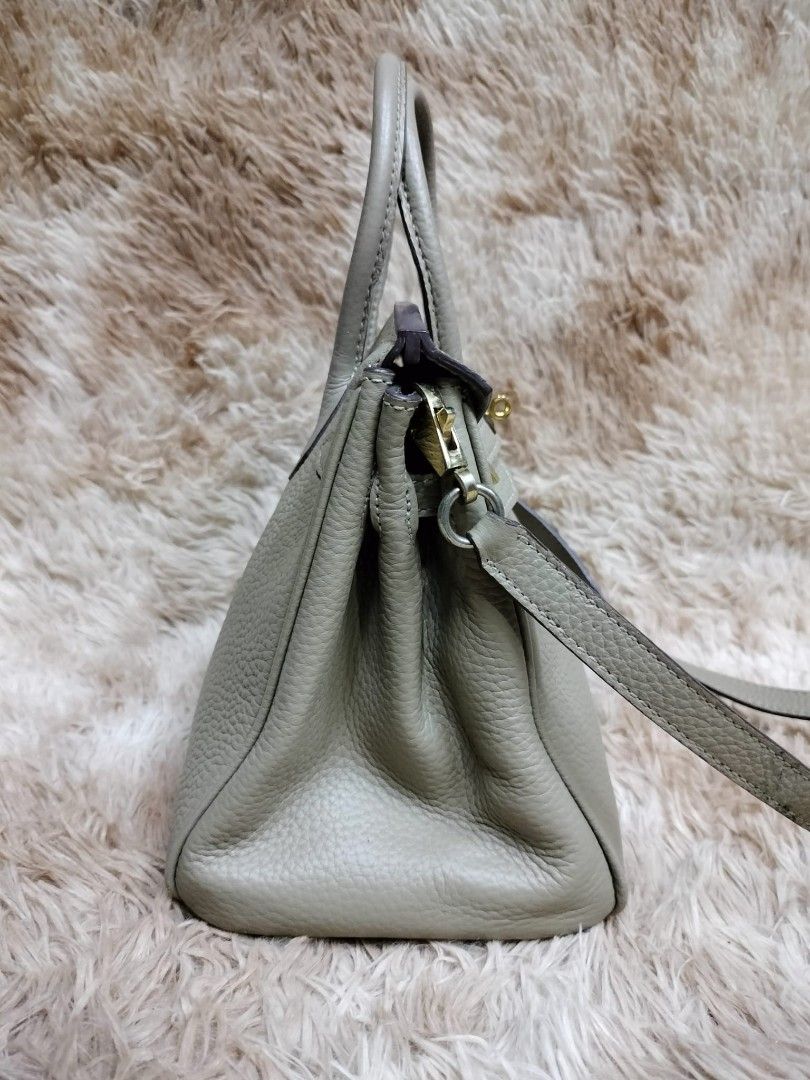 Grey leather bag sale best sale