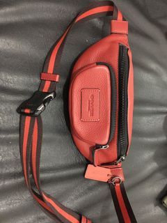 Red Coach Belt Bag used once / like new