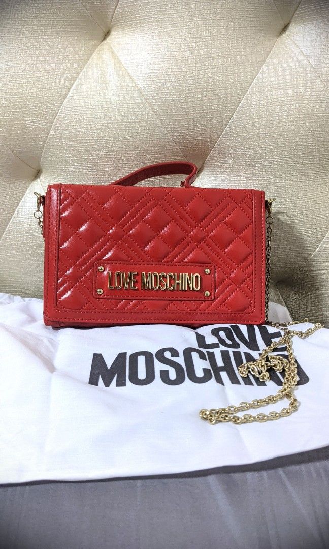 Red on sale moschino bag