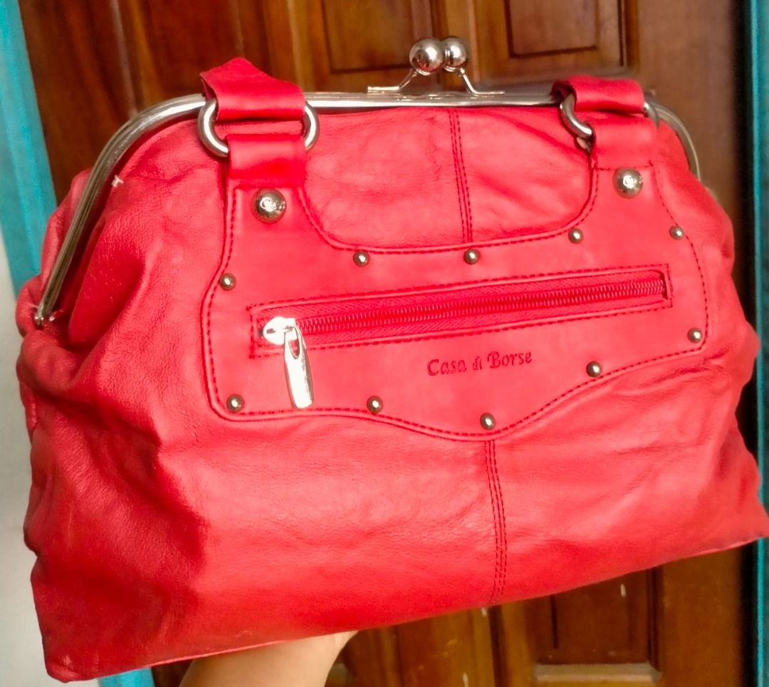 Red Shoulder Bag Casa di Borse