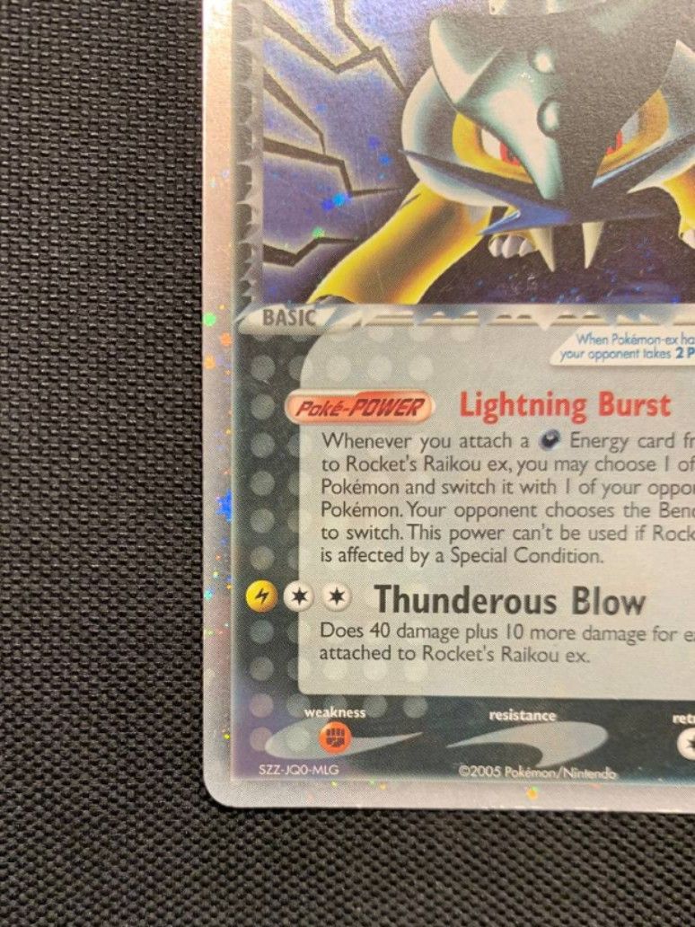 Pokemon EX Deoxys Ultra Rare Card - Rocket's Raikou ex 108/107