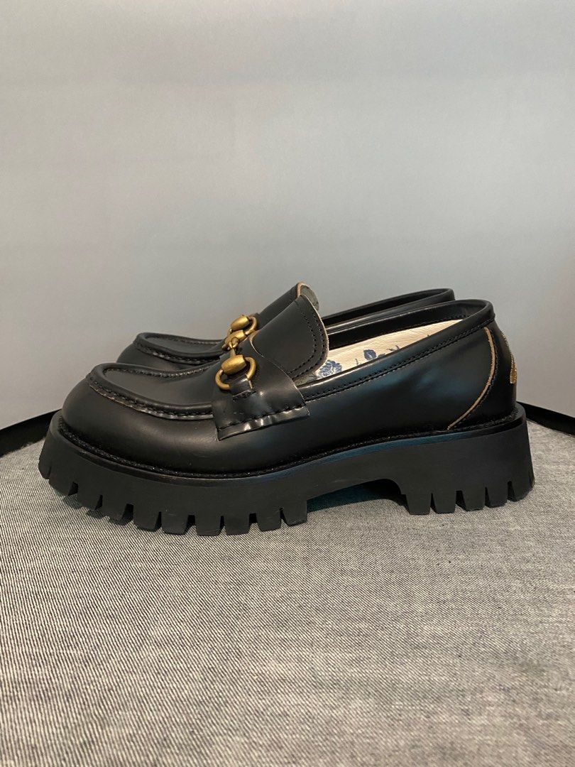 gucci lug sole loafer