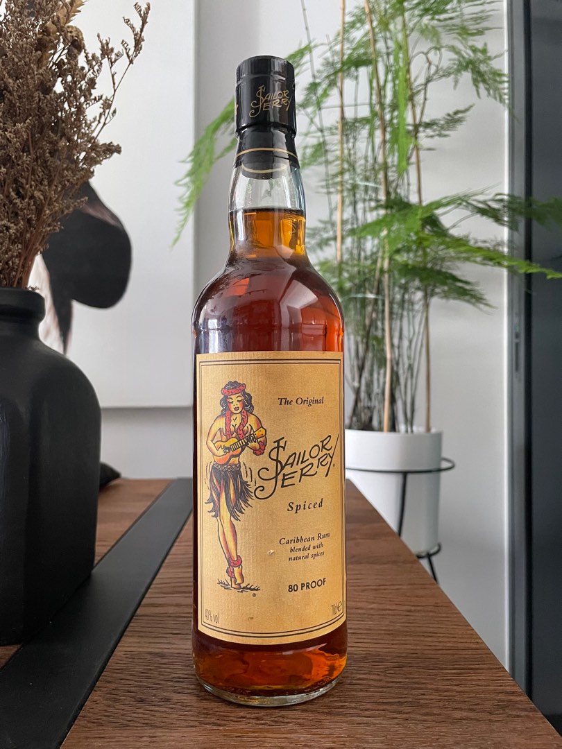 SAILOR JERRY SPICED CARRIBEAN RUM 80 PROOF 700ML 40, Food & Drinks