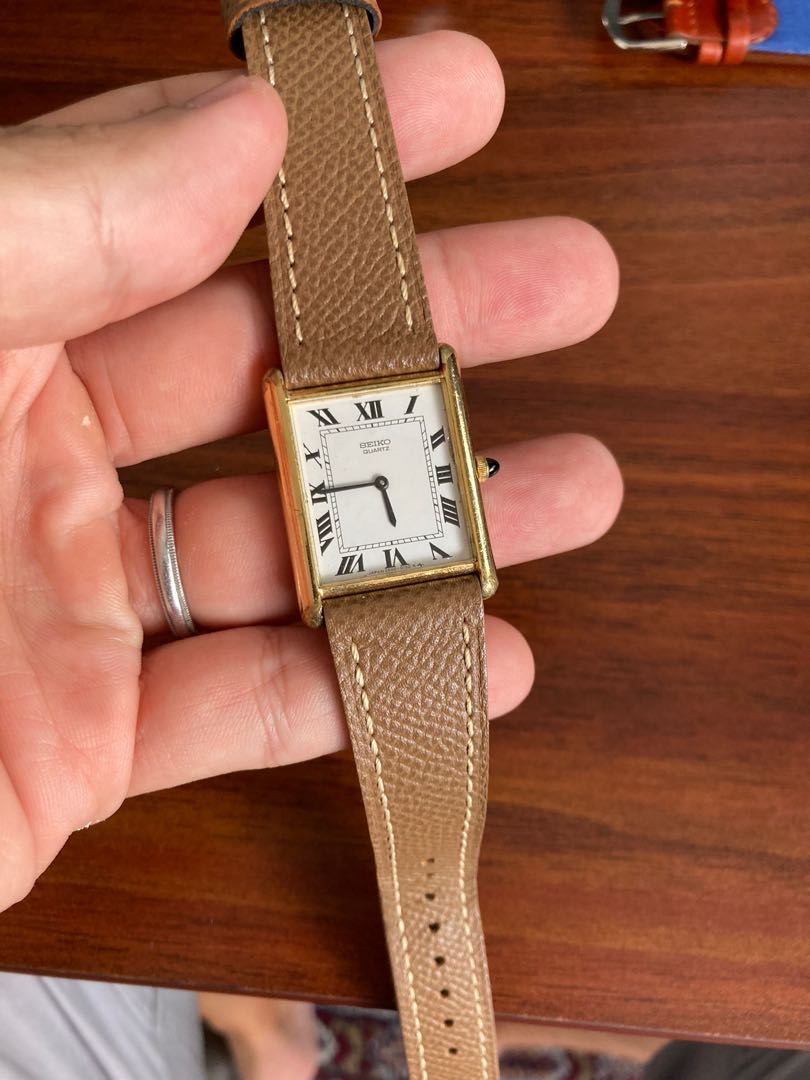Cartier tank deals seiko