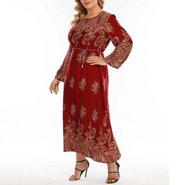 Shein Plus size Maxi Dress/ Abaya/ Pwede Arabian or Muslim Costume ,  Women's Fashion, Dresses & Sets, Dresses on Carousell