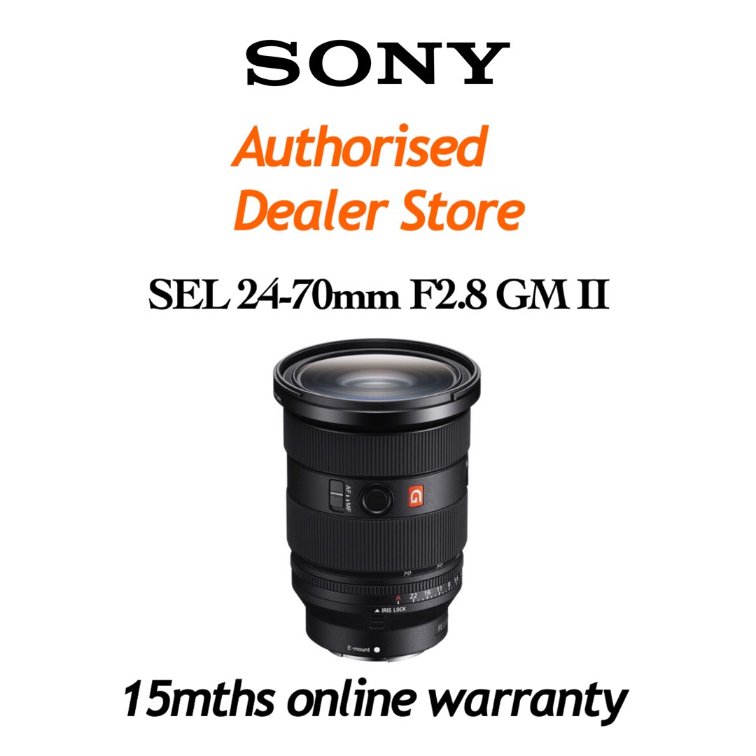 SONY SEL 2470mm F2.8 GM II lens, Photography, Lens & Kits on Carousell