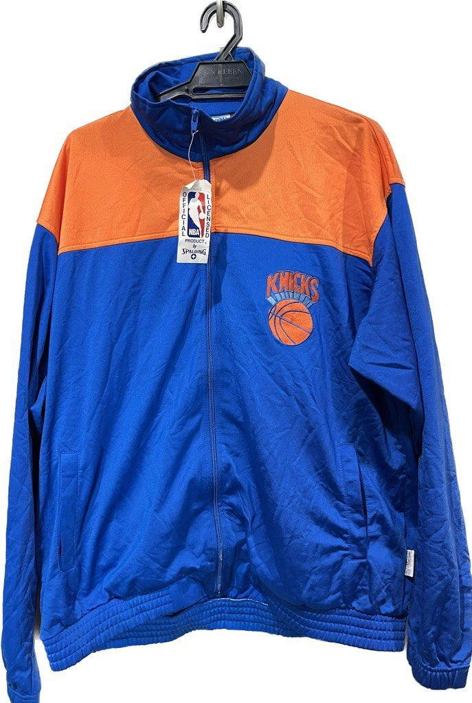 Spalding Knicks NBA Vintage Jacket Men s Fashion Activewear on