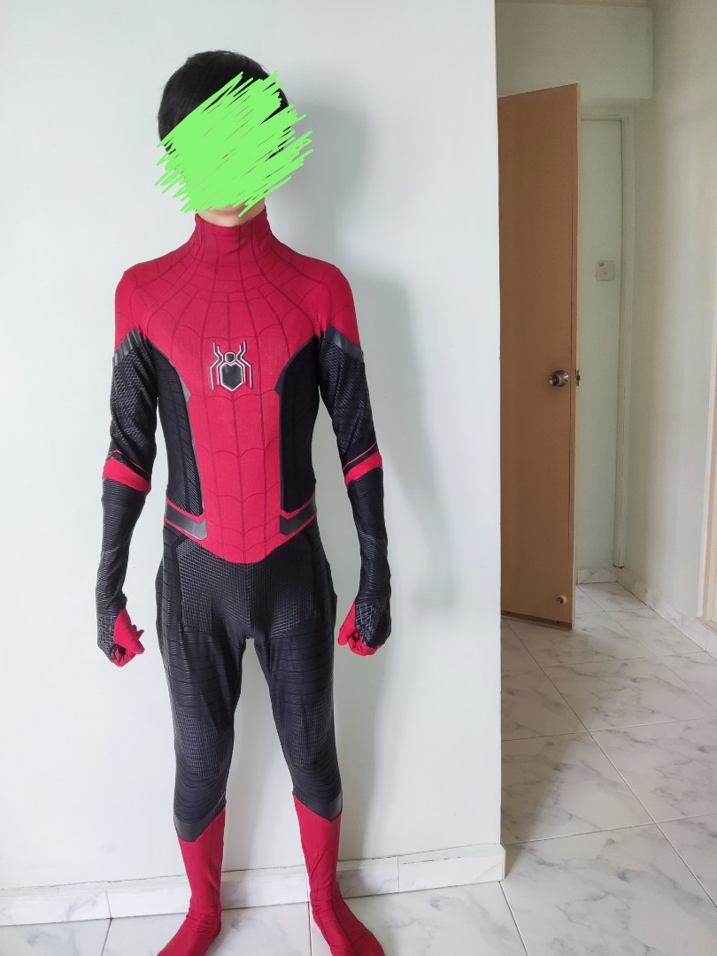 Spiderman Far From Home RPC Suit Movie-Like + Free Faceshell, Men's  Fashion, Tops & Sets, Sets & Coordinates on Carousell