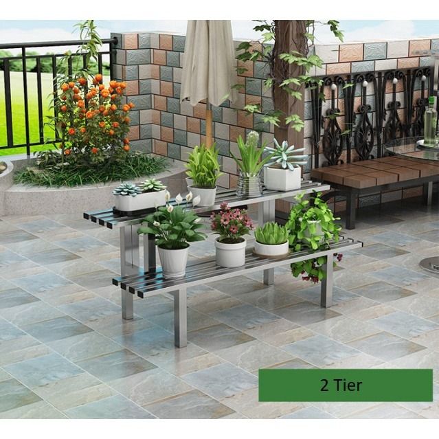 Stainless Steel Plant Rack Plant Stand Flower Rack Plant holder Plant ...