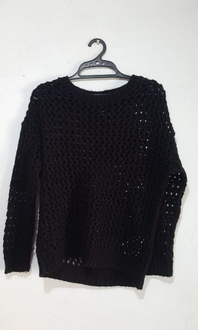 STRADIVARIUS Sweater rajut, Fesyen Wanita, Pakaian Wanita, Baju Luaran ...