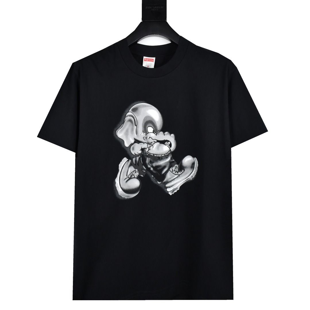 Supreme 22FW Elephant Tee 卡通大象印花短袖T恤, 男裝, 上身及套裝, T