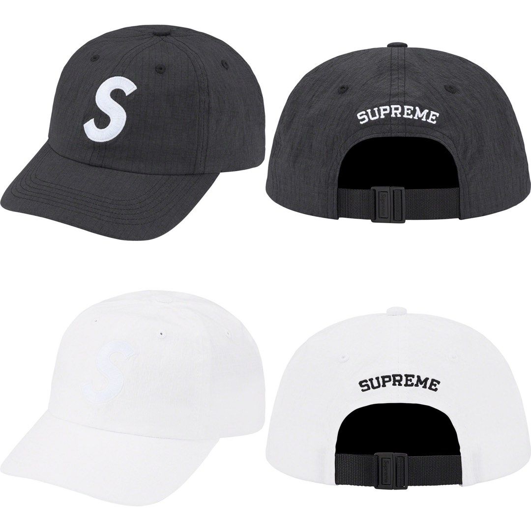 野党Supreme ripstop condura s logo 6-panel 帽子