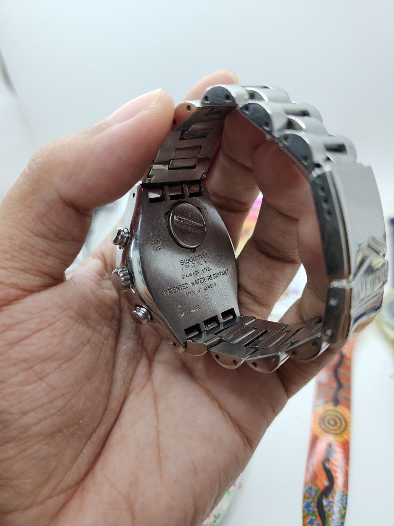 Swatch Irony Chronograph 42mm Men s Fashion Watches