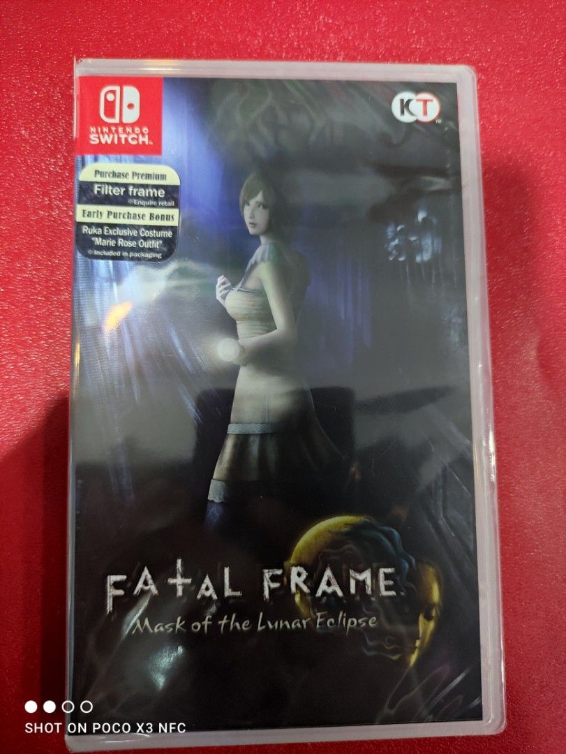 SWITCH FATAL FRAME MASK OF LUNAR ECLIPSE (Category: Nintendo) located in Makati City. Submitted by yomyom_onlineshop (Listing ID 1219952456, Image 1). Description: For Sale Only Brandnew Sealed No To trade/SWAP Delivery within the day Taguig Market Market Can book Via lalamove Less Time Less Effort Cod,Gcash,Banktransfer.