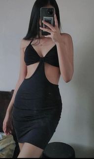 SXY Halter Neck Backless Bodycon Dress