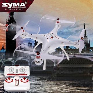 SYMA X8SW-D Drone Quad Copter 720p HD Camera Wi-Fi FPV 6-Axis Gyro (White/Red)