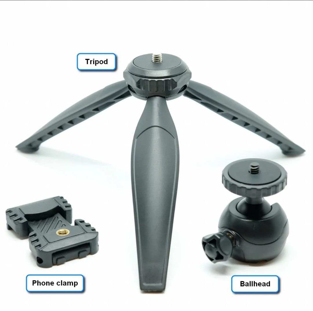 Table top tripod for camera or smartphone, Photography, Photography