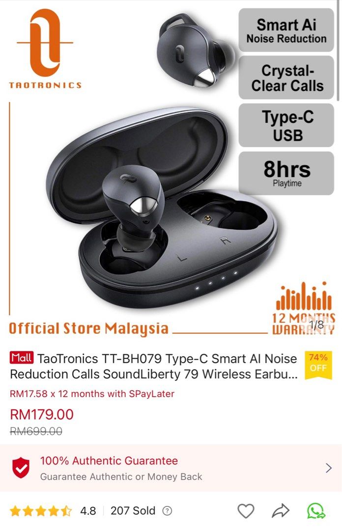 Taotronics bh079 sales review
