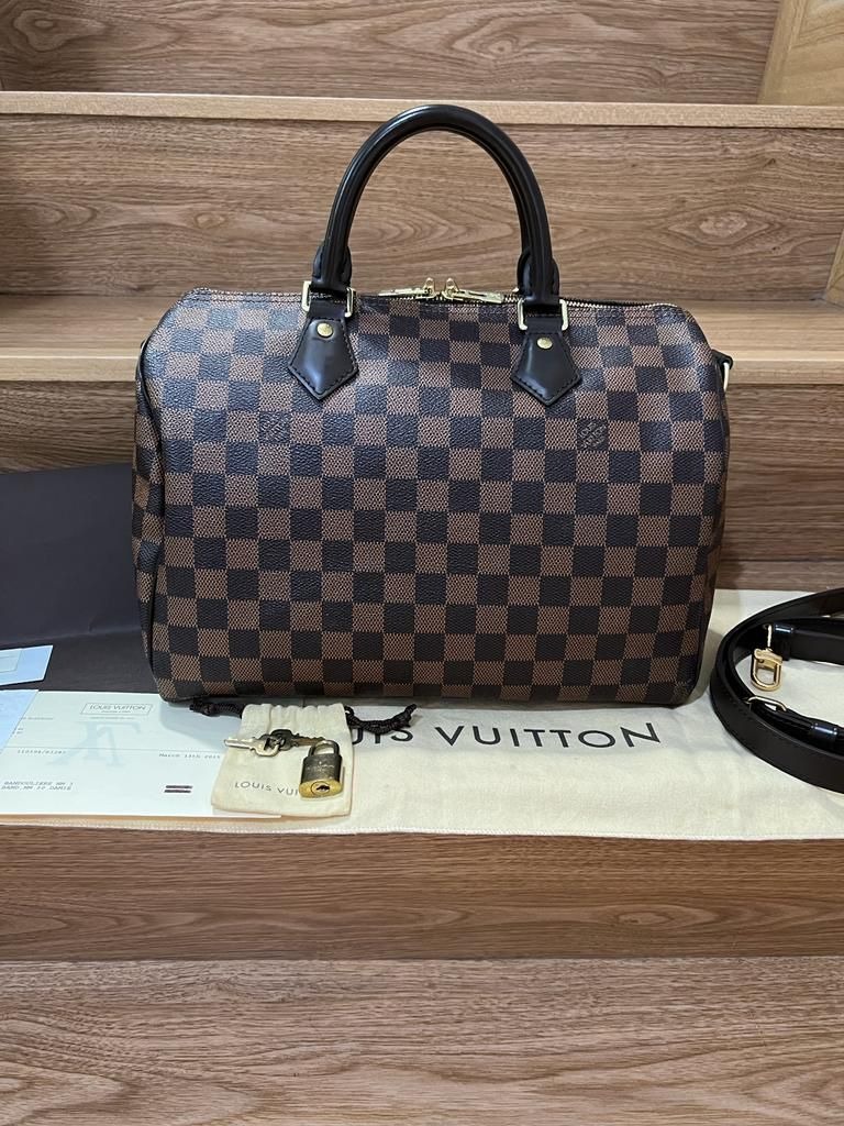 LV Louis Vuitton Speedy Monogram Size 25 Tahun 2011 Tas Wanita Authentic  Branded Original Preloved