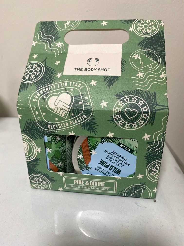 The Body Shop Pine & Divine Wild Pine Mini Gift Set – Invigorating Pine  Scented Holiday Skincare Kit – Vegan – 3 Items, Beauty & Personal Care,  Bath & Body, Body Care on Carousell