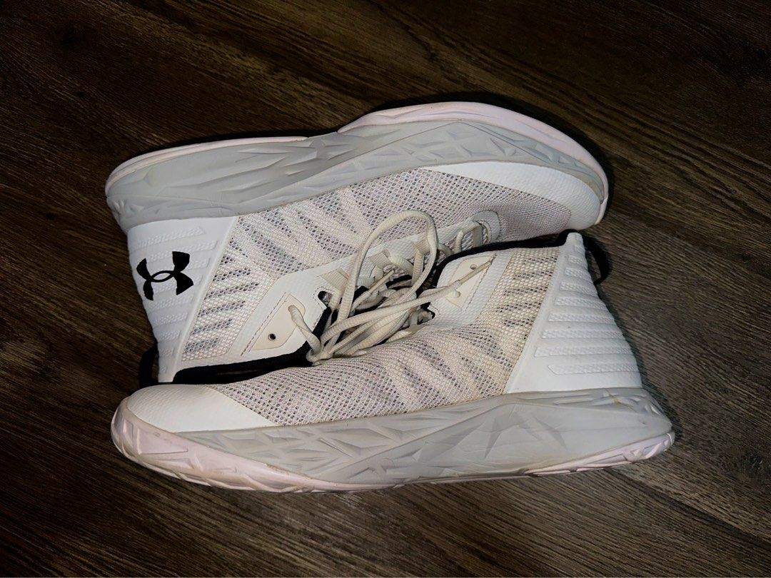 Under Armour Jet Mid Basketball Shoes White Men s Fashion