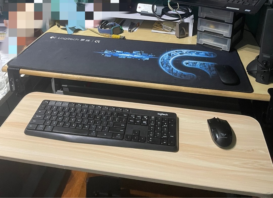 Underdesk keyboard bracket/extension 76cm x 25cm, Computers & Tech