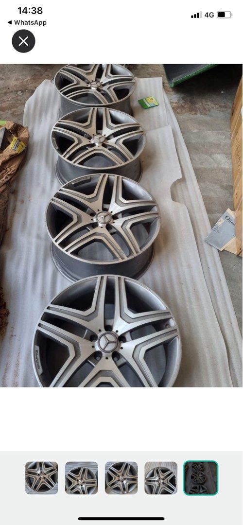 Used AMG rims (set of 4), Car Accessories, Tyres & Rims on Carousell